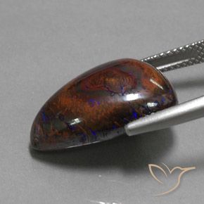 Boulder Opal Gemstone in 19.4 x 13.3 mm Size for Sale, Boulder Opal Stone in Multicolor Color