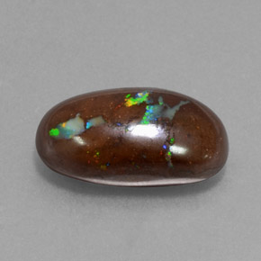 9.75 ct Multicolor Boulder Opal Stone, Natural Boulder Opal in Oval Cabochon Shape for Sale