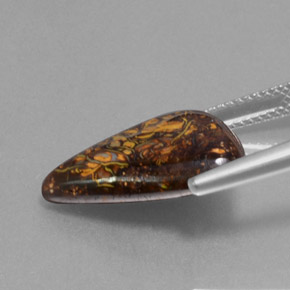 Boulder Opal Gemstone in 17.8 x 13.7 mm Size for Sale, Boulder Opal Stone in Multicolor Color