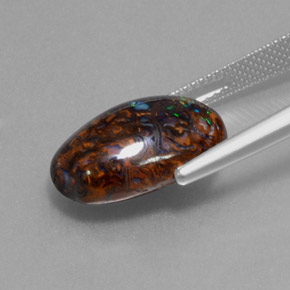 Boulder Opal Gemstone in 17 x 11.3 mm Size for Sale, Boulder Opal Stone in Multicolor Color