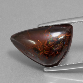 9.92 ct Multicolor Boulder Opal Gemstone, Boulder Opal Gem in Fancy Cabochon Shape for Sale.