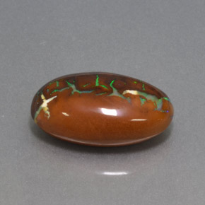 10.87 ct Multicolor Boulder Opal Stone, Natural Boulder Opal in Oval Cabochon Shape for Sale