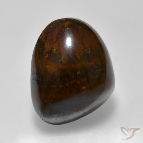 10.04 ct Multicolor Boulder Opal Stone, Natural Boulder Opal in Fancy Cabochon Shape for Sale