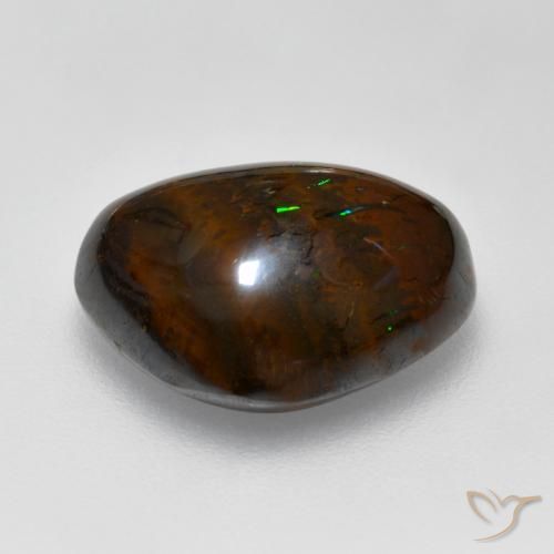 Boulder Opal Gemstone in 15.2 x 12.1 mm Size for Sale, Boulder Opal Stone in Multicolor Color