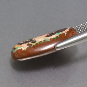 Boulder Opal Gemstone in 21.5 x 12.3 mm Size for Sale, Boulder Opal Stone in Multicolor Color
