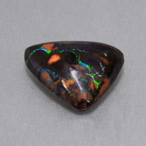 5.75 ct Multicolor Boulder Opal Stone, Natural Boulder Opal in Fancy Cabochon Shape for Sale
