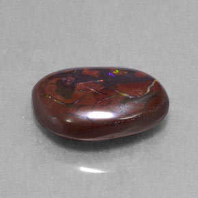 4.96 ct Multicolor Boulder Opal Stone, Natural Boulder Opal in Fancy Cabochon Shape for Sale