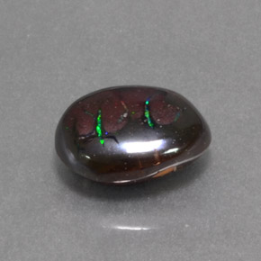 4.60 ct Multicolor Boulder Opal Stone, Natural Boulder Opal in Oval Cabochon Shape for Sale