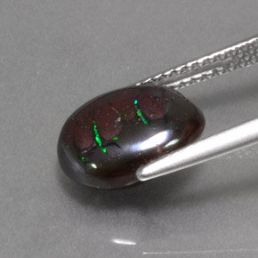 Boulder Opal Gemstone in 11 x 9 mm (calibrated) Size for Sale, Boulder Opal Stone in Multicolor Color