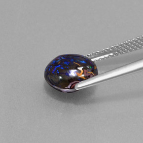Boulder Opal Gemstone in 9 x 8.3 mm Size for Sale, Boulder Opal Stone in Multicolor Color