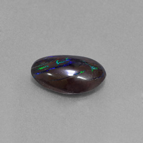 3.56 ct Multicolor Boulder Opal Stone, Natural Boulder Opal in Fancy Cabochon Shape for Sale