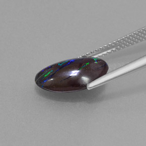 Boulder Opal Gemstone in 12.8 x 8.7 mm Size for Sale, Boulder Opal Stone in Multicolor Color