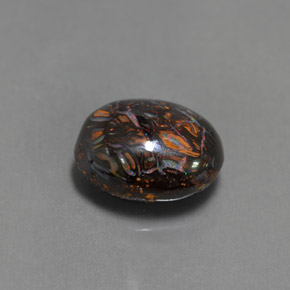 4.33 ct Multicolor Boulder Opal Stone, Natural Boulder Opal in Oval Cabochon Shape for Sale