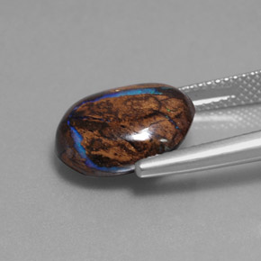 Boulder Opal Gemstone in 14 x 12 mm (calibrated) Size for Sale, Boulder Opal Stone in Multicolor Color