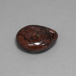 7.09 ct Multicolor Boulder Opal Stone, Natural Boulder Opal in Fancy Cabochon Shape for Sale