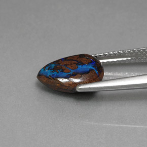 Boulder Opal Gemstone in 11.2 x 9.1 mm Size for Sale, Boulder Opal Stone in Multicolor Color