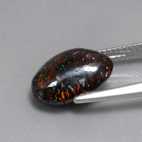 Boulder Opal Gemstone in 13 x 9.8 mm Size for Sale, Boulder Opal Stone in Multicolor Color