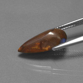 Boulder Opal Gemstone in 15.8 x 7.6 mm Size for Sale, Boulder Opal Stone in Multicolor Color