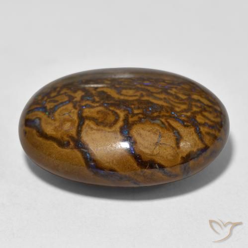 Boulder Opal Gemstone in 23.4 x 19.6 mm Size for Sale, Boulder Opal Stone in Multicolor Color