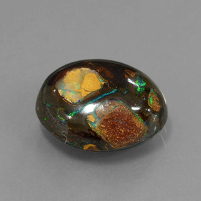 9.05 ct Multicolor Boulder Opal Stone, Natural Boulder Opal in Fancy Cabochon Shape for Sale