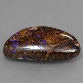 8.17 ct Multicolor Boulder Opal Stone, Natural Boulder Opal in Fancy Cabochon Shape for Sale