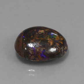 12.14 ct Multicolor Boulder Opal Stone, Natural Boulder Opal in Fancy Cabochon Shape for Sale