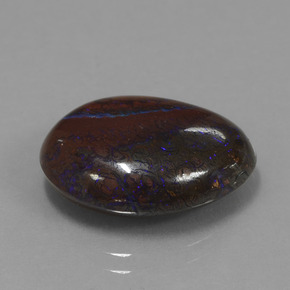 11.21 ct Multicolor Boulder Opal Stone, Natural Boulder Opal in Fancy Cabochon Shape for Sale