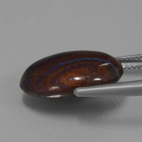 Boulder Opal Gemstone in 18 x 13.6 mm Size for Sale, Boulder Opal Stone in Multicolor Color