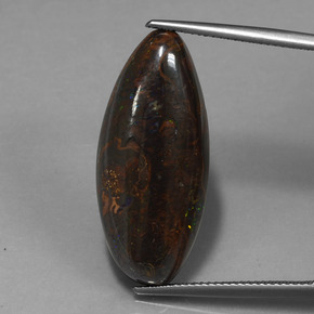 22.7ct Fancy Cabochon Multicolor Boulder Opal for sale thumb image of 22.7ct Fancy Cabochon Multicolor Boulder Opal (ID: 420682)
