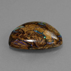 7.07 ct Multicolor Boulder Opal Stone, Natural Boulder Opal in Fancy Cabochon Shape for Sale