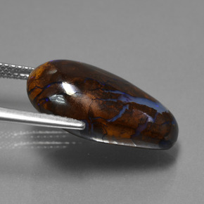 Boulder Opal Gemstone in 20.3 x 11.9 mm Size for Sale, Boulder Opal Stone in Multicolor Color