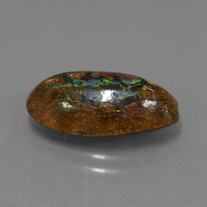 4.78 ct Multicolor Boulder Opal Stone, Natural Boulder Opal in Fancy Cabochon Shape for Sale