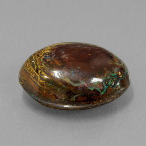 11.56 ct Multicolor Boulder Opal Stone, Natural Boulder Opal in Fancy Cabochon Shape for Sale