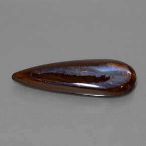 29.52 ct Multicolor Boulder Opal Stone, Natural Boulder Opal in Pear Cabochon Shape for Sale