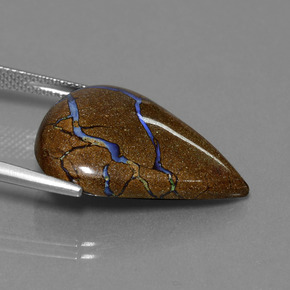 Boulder Opal Gemstone in 23.6 x 18.2 mm Size for Sale, Boulder Opal Stone in Multicolor Color