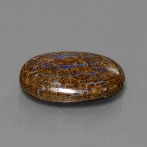 13.05 ct Multicolor Boulder Opal Stone, Natural Boulder Opal in Oval Cabochon Shape for Sale