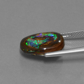 Boulder Opal Gemstone in 14.2 x 11.7 mm Size for Sale, Boulder Opal Stone in Multicolor Color