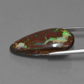 Boulder Opal Gemstone in 29.2 x 14.7 mm Size for Sale, Boulder Opal Stone in Multicolor Color