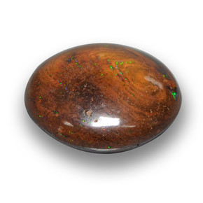 6.96 ct Multicolor Boulder Opal Stone, Natural Boulder Opal in Round Cabochon Shape for Sale