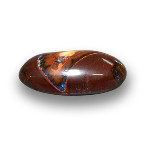 5.40 ct Multicolor Boulder Opal Stone, Natural Boulder Opal in Oval Cabochon Shape for Sale