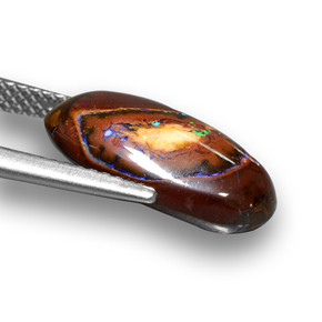 Boulder Opal Gemstone in 15.7 x 8.8 mm Size for Sale, Boulder Opal Stone in Multicolor Color