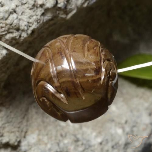 39.95 ct Multicolor Boulder Opal Stone, Natural Boulder Opal in Drilled Sphere Shape for Sale