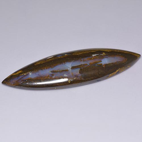Boulder Opal Gemstone in 53.7 x 17.9 mm Size for Sale, Boulder Opal Stone in Multicolor Color