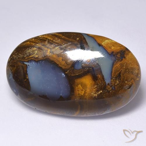 26.43ct Natural Multicolor Boulder Opal, Oval, Opaque