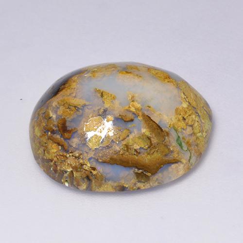 Boulder Opal Gemstone in 19.8 x 18.6 mm Size for Sale, Boulder Opal Stone in Multicolor Color