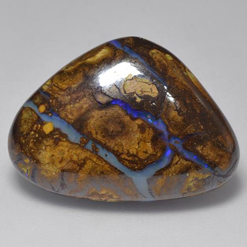 彩色 砾背蛋白石 Gem - 22.7ct 别致的凸面型 (ID: 521766)