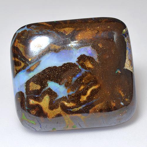 Multicolore Opale macigno Gem - 25ct Cabochon a cuscino (ID: 521768)