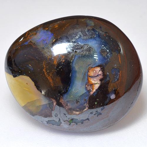 Multicolor Boulder Opal Gem - 16.2ct Fancy Cabochon (ID: 521770)