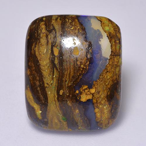 Multicolore Opale macigno Gem - 13.3ct Cabochon a cuscino (ID: 522123)