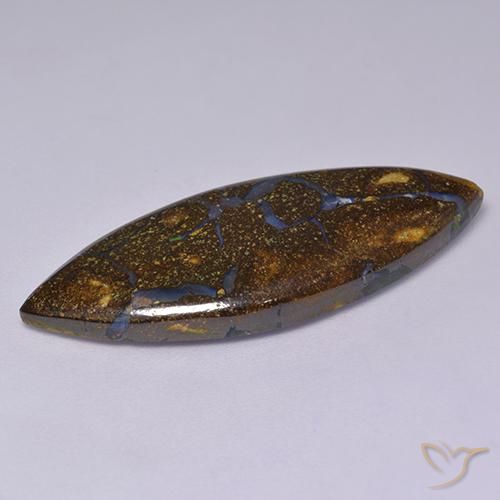 Boulder Opal Gemstone in 36.2 x 14.4 mm Size for Sale, Boulder Opal Stone in Multicolor Color